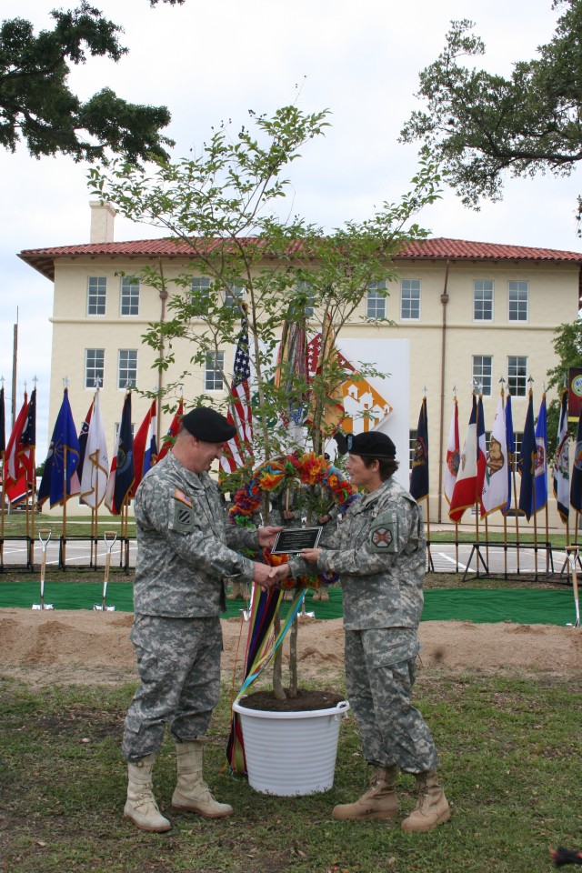 Tree commemorates groundbreaking and Earth Day