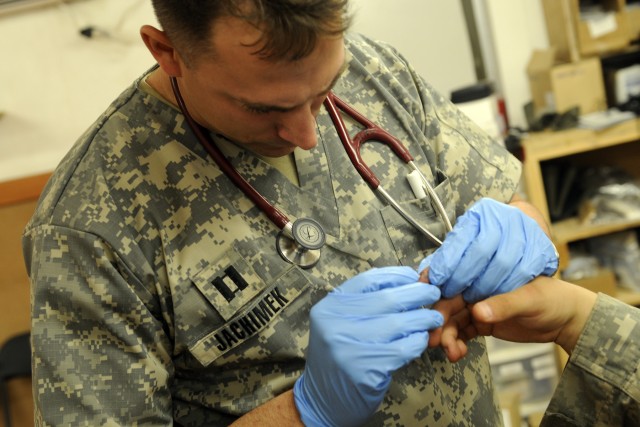 Patient&#039;s finger