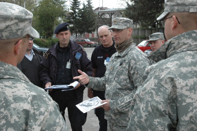KFOR, KP work together to plan response exercise in Gjilan/Gnjilane