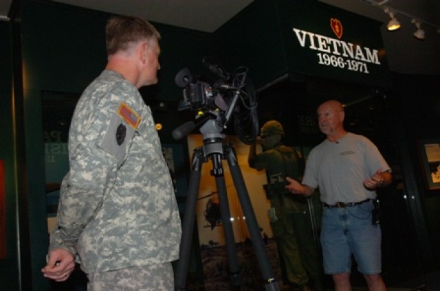 Vietnam veteran at 25th Inf. Div. Museum