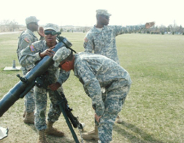 Mortar men train in Afghan-like environment