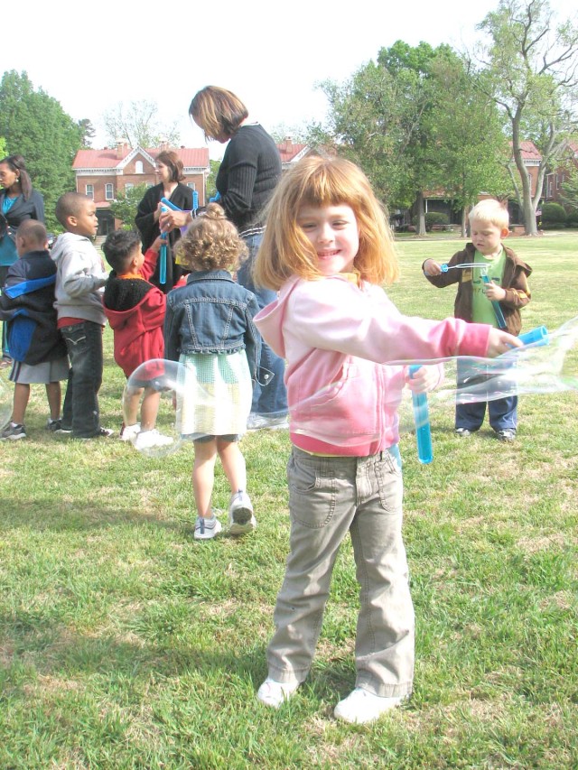 Imagination rains down in bubbles and parachutes