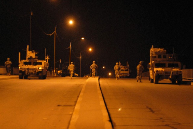 Patrolling a bridge