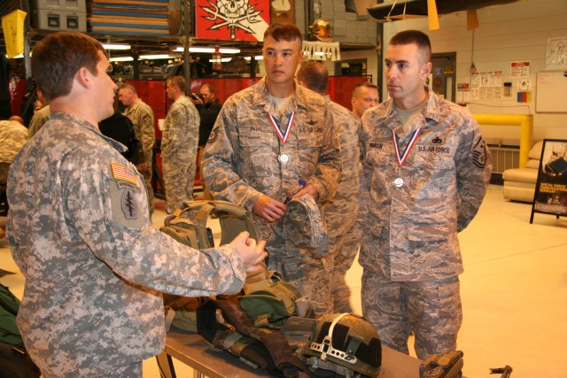 Carson displays Army might for Airmen