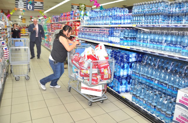 Community honors volunteer with a commissary shopping spree