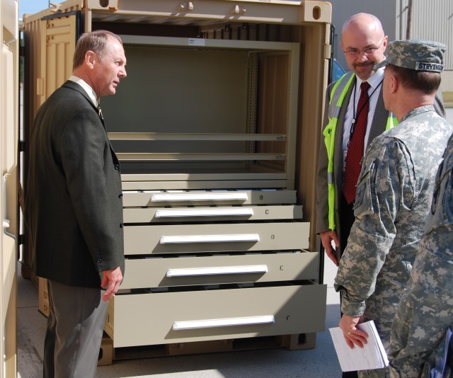 Logistics chief tours Charleston&#039;s prepositioned stock