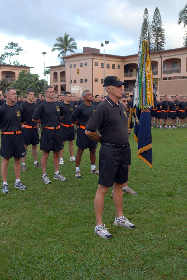 27th Infantry Regiment&#039;s Honorary CSM in formation