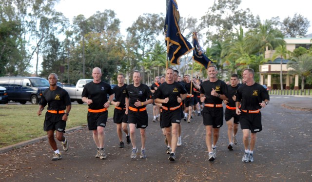 Wolfhound commanders lead regimental run