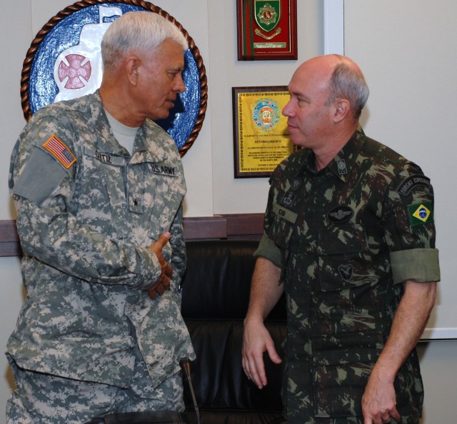 U.S. Army South hosts Brazilian Army Delegates