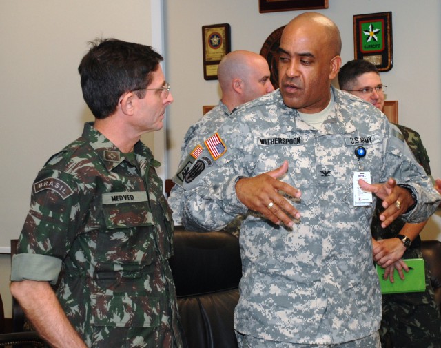 U.S. Army South hosts Brazilian Army Delegates