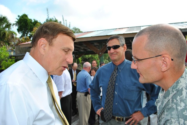 Col. Pantano with U.S. Rep. Mica at Rose Bay
