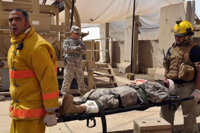 Evacuating casualty