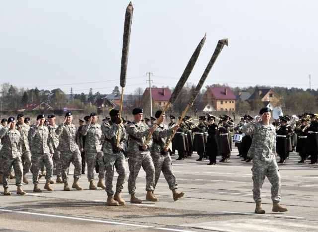 U.S. Army Europe Soldiers marching into history in Moscow