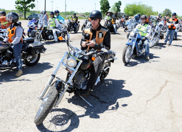 Sustainers participate in Motorcycle Safety Day