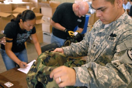 Former service members help 3BCT Soldiers swap old gear for new 