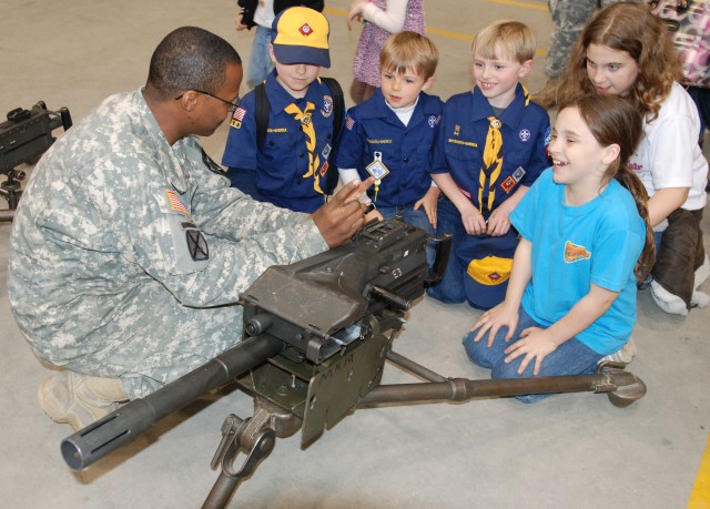 Assault battalion hosts Boy, Cub Scouts night at K-16 Air Base