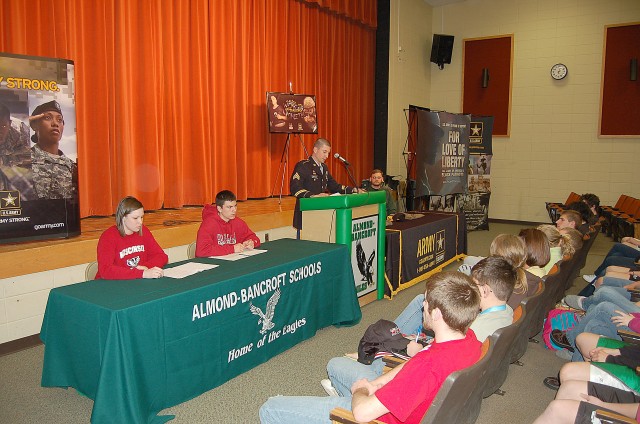 Students Engage Army Drills