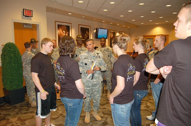 Students Engage Army Drills