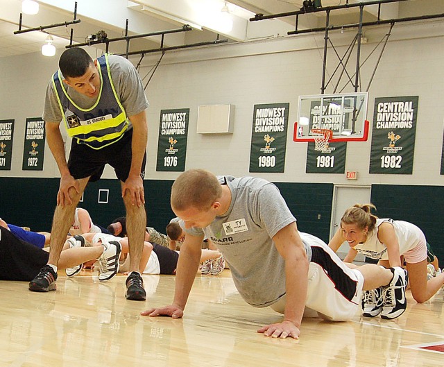 Students Engage Army Drills
