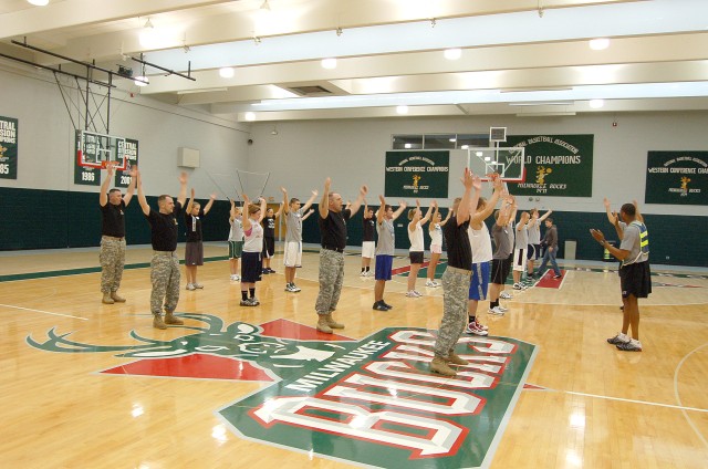 Students Engage Army Drills