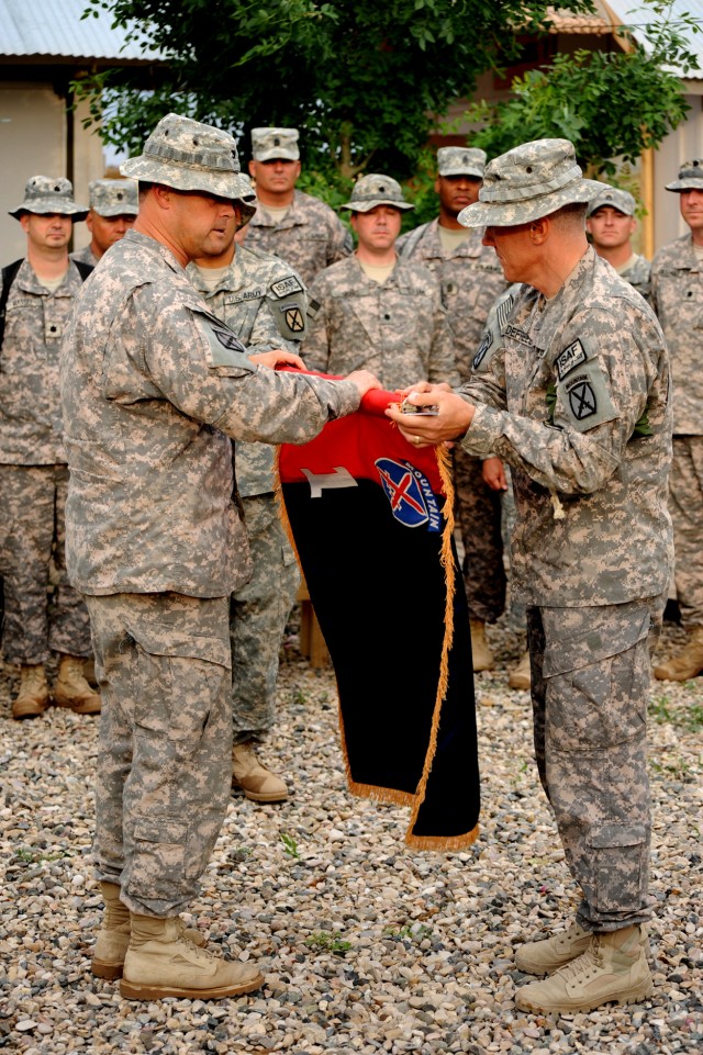 1st BCT uncases colors in Afghanistan 