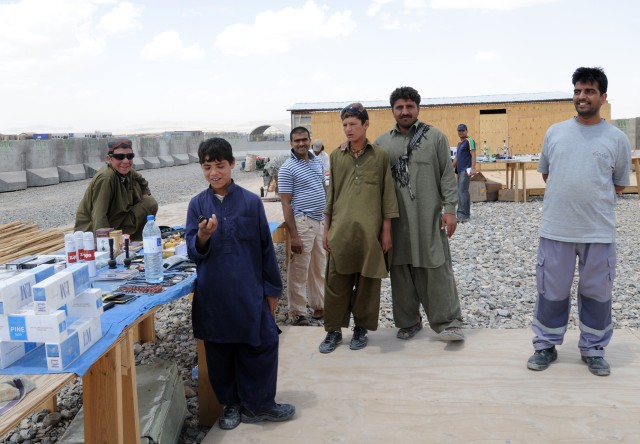 Local Bazaar in FOB Wolverine, Afghanistan