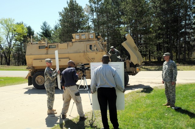 Fort McCoy RTS-Maintenance site for TACOM instructional video production