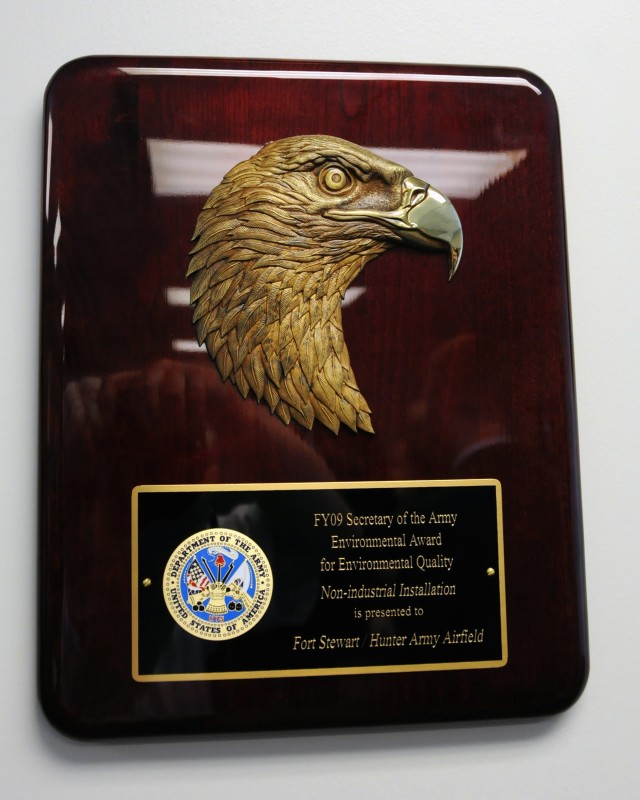 The Army&#039;s Environmental Quality Award was presented to Stewart-Hunter