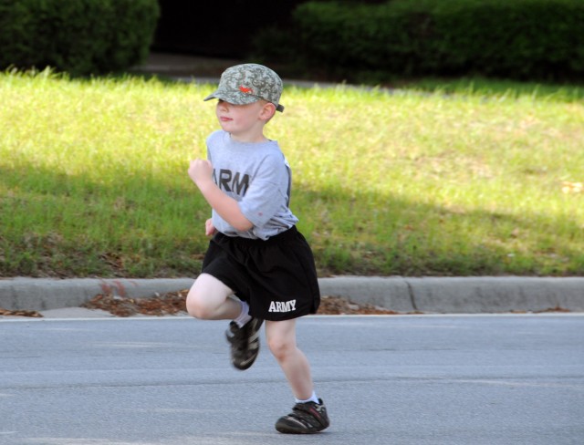 Stewart Armed Forces Kids Run, Kaleb Leach