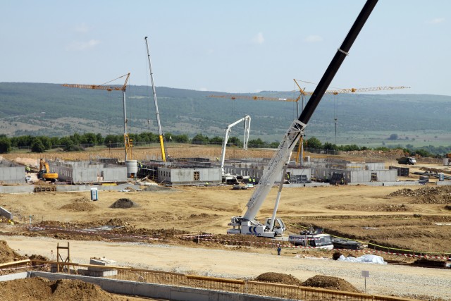 Steady progress continues on a $50 million design-build project at Novo Selo Training Area in eastern Bulgaria