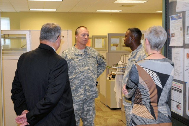 Brig. Gen. William Gothard visits Fort Jackson, S.C.