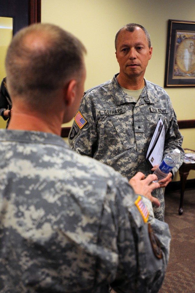 Brig. Gen. William Gothard visits Fort Jackson, S.C.