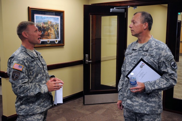 Brig. Gen. William Gothard visits Fort Jackson, S.C.