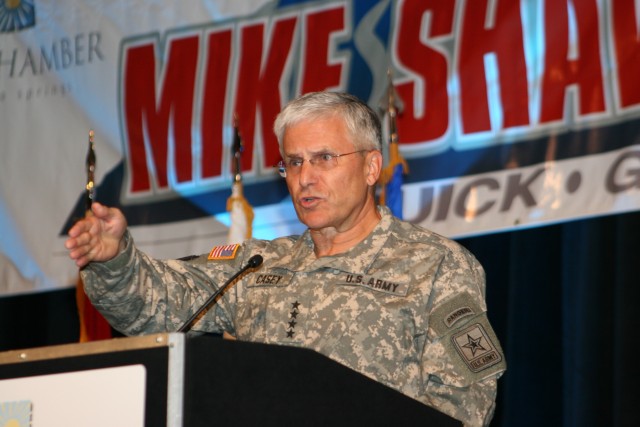 Casey cites state of Army, looks to future