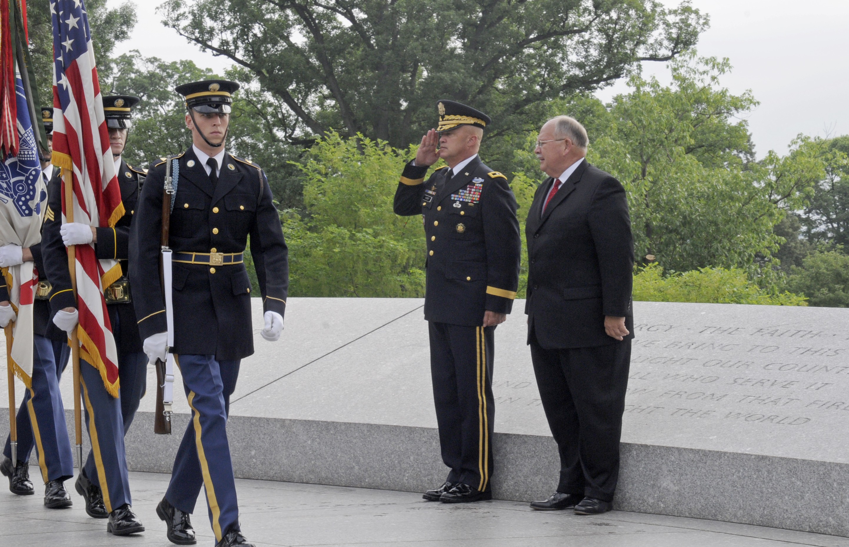 President John F. Kennedy wreath ceremony | Article | The United States ...