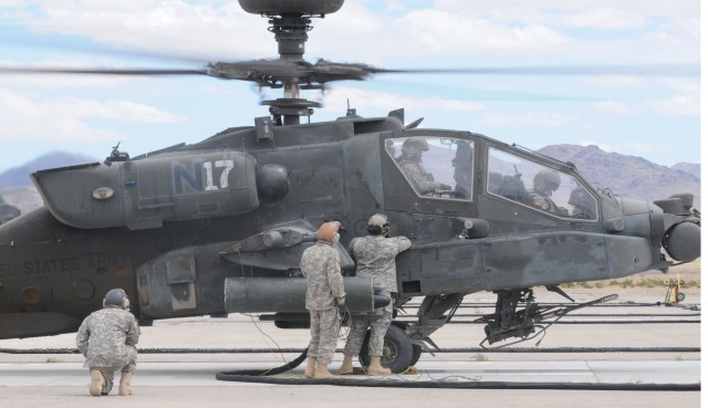 Re-fueling helicopter