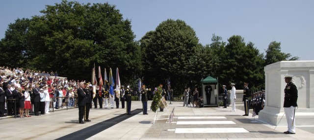 Vice President lays wreath and serves as keynote speaker at Memorial Day Observance at Arlington Cemetery 