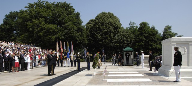 Vice President lays wreath and serves as keynote speaker at Memorial Day Observance at Arlington Cemetery