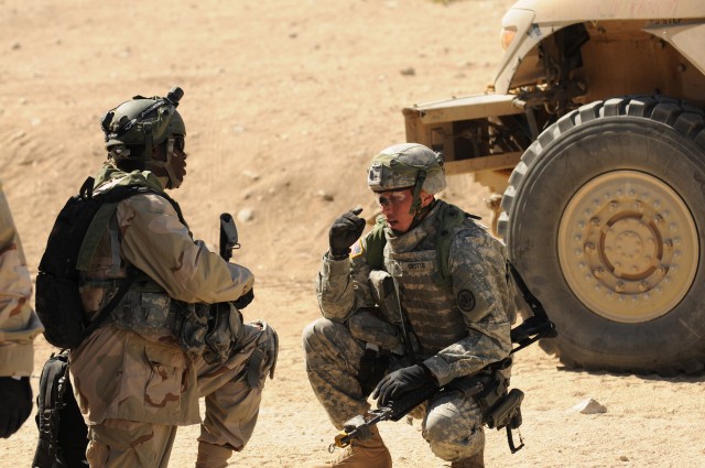 3rd ACR Soldiers training at NTC