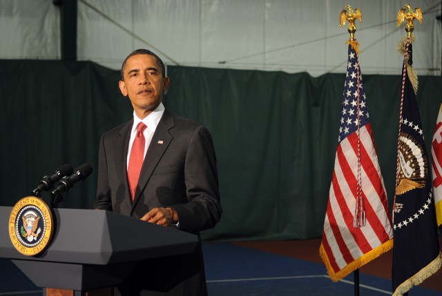 Andrews hosts presidential Memorial Day speech