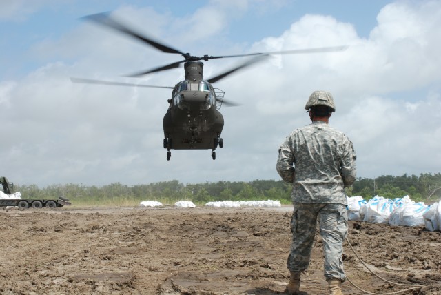 Chinook aids in oil spill