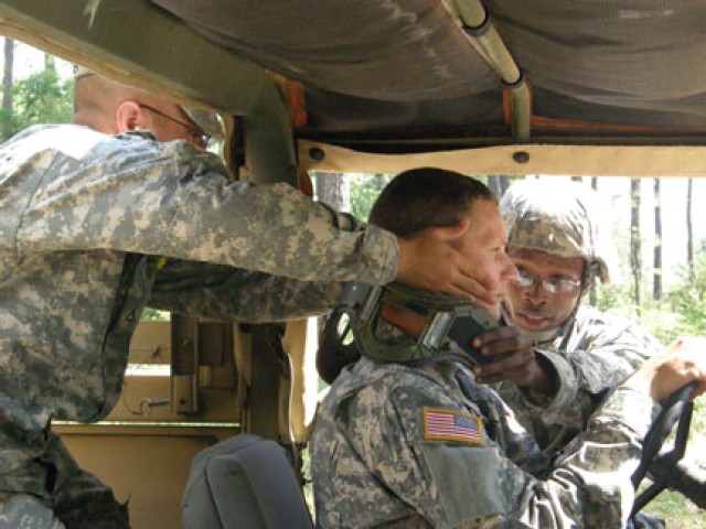 Soldiers strive to attain Expert Field Medical Badge at Fort Polk
