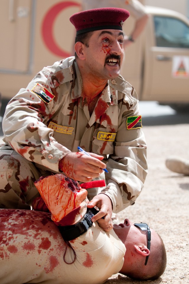 Car bomb exercise completes Iraqi medic trauma training
