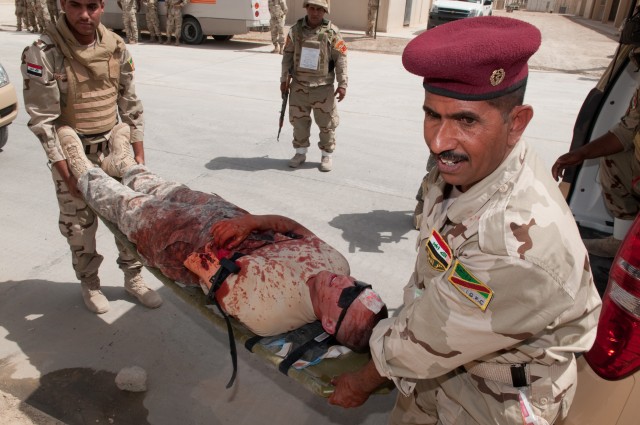 Car bomb exercise completes Iraqi medic trauma training
