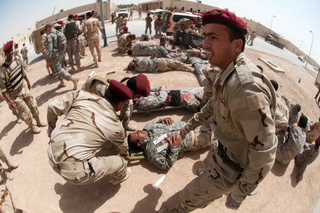 Car bomb exercise completes Iraqi medic trauma training