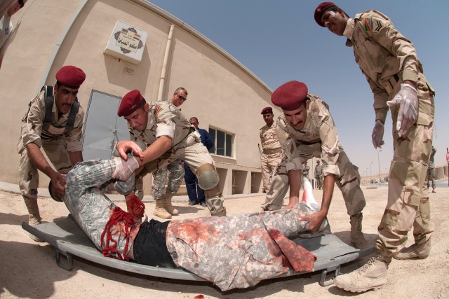 Car bomb exercise completes Iraqi medic trauma training