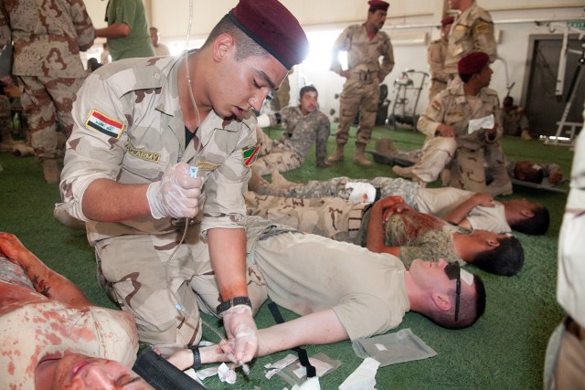 Car bomb exercise completes Iraqi medic trauma training