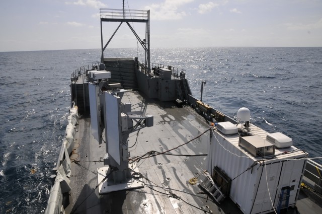 7th Sustainment Brigade Assists in the Transport of Radar Used to Track Space Shuttle Atlantis&#039; Final Launch