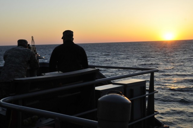 U.S. Army marine warrant officers learn basic navigation tools