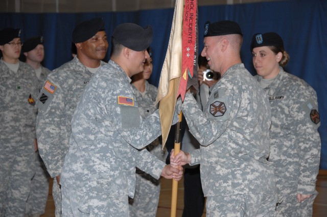 Casey HHD passes guidon for change of command